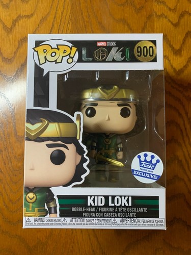 Funko Pop! Kid Loki Metallic Funko Shop Exclusive #900 Marvel with Protector
