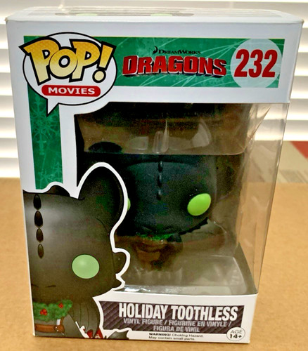 Funko How To Train Your Dragon HTTYD: #232 HOLIDAY TOOTHLESS POP! Minor Box Dmg