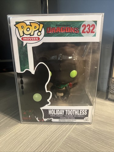 Funko Pop! HOW TO TRAIN YOUR DRAGON Toothless Holiday Edition #232 Mint 🤯