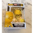 Funko POP! Marcel Studios The First Ten Years Gold Chrome Spider man #440 in BOX
