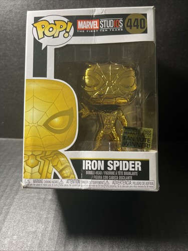 Funko Pop! Marvel Studios Iron Spider 440 Fan Vote Winner Gold