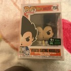Funko Pop! Dragon Ball Z - Vegeta (Eating Noodles) #758 - ECCC Sticker See Pics