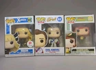 3 FUNKO POPS EVEL KNIEVEL , HAWK GIRL , MAGIK
