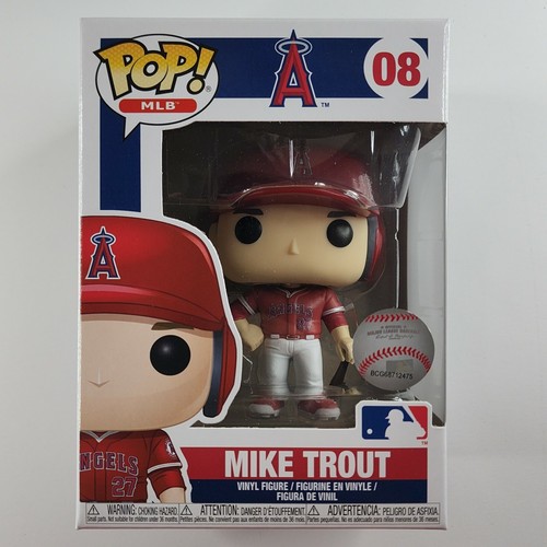 Funko POP Mike Trout Red Los Angeles Angels of Anaheim #08 MLB Baseball Figure