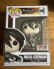 Funko Pop! Attack On Titan Mikasa Ackermann #1446 Big Bad toy store EX Metallic