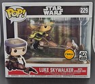 Funko Pop! Star Wars Luke Skywalker With Speeder Bike CHASE #228