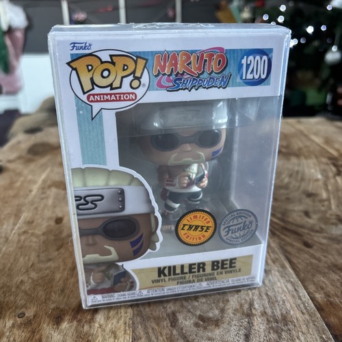 Naruto Shippuden Killer Bee #1200 Funko Pop Chase Variant + Protector Rare