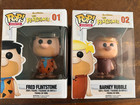 Funko Pop! The Flintstones Fred Flintstone #01 & Barney Rubble #02 Vaulted - New