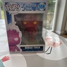 Funko Pop! Human Torch Fantastic Four #559 Flame Fire Vinyl Figure Boxed