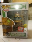 FUNKO POP BATTLE HOUND FORTNITE E3 SHARED EXCLUSIVE GLOW IN DARK GITD w/protecto