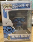 Funko Pop Vinyl Figure Vaulted Brainy Smurf The Smurfs 271 + Pop Protector