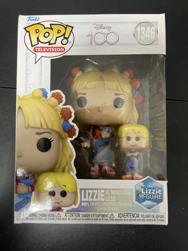 Funko Pop #1346 Disney 100 Lizzie McGuire with Monologue Lizzie New/Dent Box