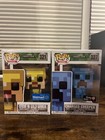 MINECRAFT FUNKO POP games #322 Walmart Exclusive & #327 GameStop Exclusive
