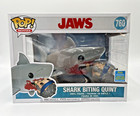 Funko POP Movies Jaws Shark Biting Quint 760 SDCC 2019 Limited Edition Not Mint
