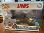 Funko Pop! Movies Jaws Shark Biting Quint #760 2019 SDCC Exclusive w/Protector