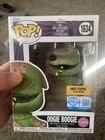 Funko Pop Nightmare Before Christmas OOGIE BOOGIE FLOCKED #1634 HOT TOPIC NBC