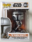 Funko Pop Star Wars The Mandalorian #663 The Mandalorian with Darksaber  NEW