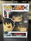 Funko Pop Fire Force #981 Shinra with Fire Box Lunch Exclusive GITD + Protector