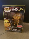 FUNKO POP! STAR WARS #454 C-3PO (Retro) BOBBLE-HEAD W/ Protector TARGET Excl