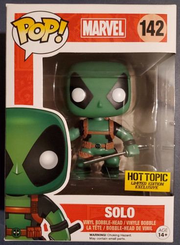 Funko Pop Solo #142 Marvel Hot Topic Exclusive Vaulted w/Protector