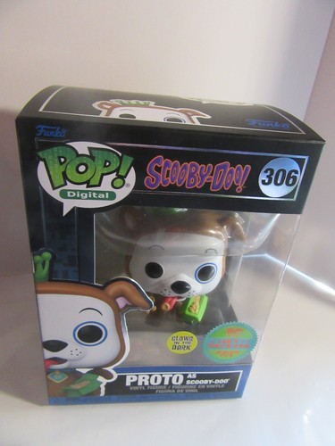 Funko Pop Digital ~ PROTO as SCOOBY-DOO #306 GITD Royalty LE 2300 w/Protector