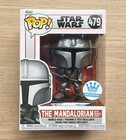 Funko Pop Star Wars The Mandalorian With Beskar Staff #479 + Free Protector