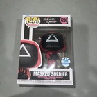 Squid Game Masked Soldier Triangle Rare Funko Exc Funko Pop #1230 w Protector