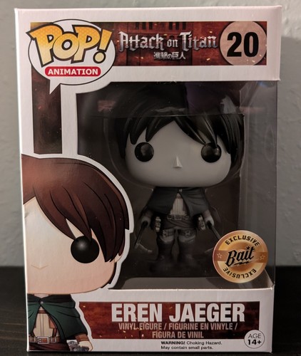 BAIT Exclusive Funko Pop Attack on Titan Eren Jaeger Monochrome