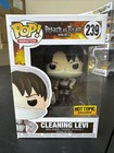 Attack on Titan Cleaning Levi #239 Hot Topic Exclusive w/ Protector Funko Pop!