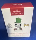 Hallmark 2024 Disney Jack Skellington Snowman Funko Pop Nightmare Ornament
