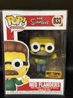 Funko Pop! Ned Flanders #833 W/soft Protector The Simpsons Hot Topic New