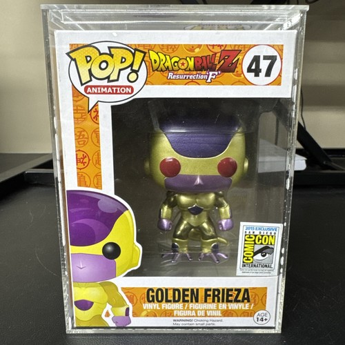 SDCC 2015 Funko Pop! DragonBall Golden Frieza Red Eyes #47 Exclusive + Hard Case