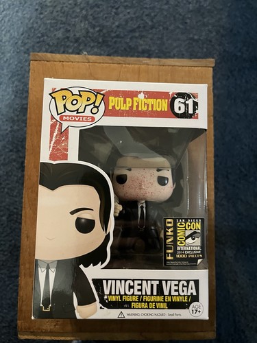 Funko Pop! Pulp Fiction Vincent Vega Bloody #61 2014 SDCC Exclusive 1000 PCS