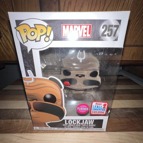 Lockjaw Pop #257 Flocked Marvel Funko 2017 NYCC Exclusive  Inhumans