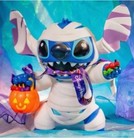 2025 Lilo & Stitch Popcorn Bucket Disney Glows Halloween Mummy *Never Used*