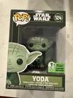Funko Pop Star Wars #124 Yoda ECCC Con Exclusive Sticker 🚨🚨🚨