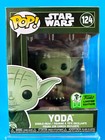 Funko Pop Star Wars 124 Yoda Green ECCC Exclusive Official Sticker
