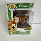 New Funko Pop Disney Flocked Bambi Hot Topic Exclusive #94 Deer Vinyl Figure Toy