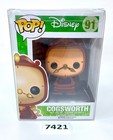 Funko Pop! Disney Beauty and The Beast Cogsworth #91 in Pop Protector