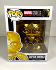 Funko Pop 377 Gold Captain America  Marvel Studios The First Ten Years, Avengers