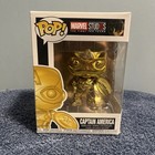 Funko Pop 377 Gold Captain America  Marvel Studios The First Ten Years, Avengers