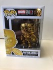 Gold Chrome Captain America Marvel Studios (377) Funko POP Vinyl NIB