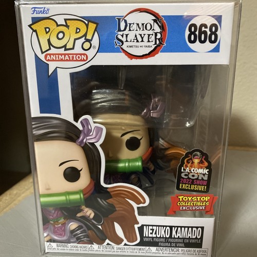 Funko Pop  Demon Slayer Nezuko Kamado #868 Metallic LA Comic Con 2022 Exclusive