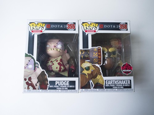 Funko POP! PUDGE Figure DOTA 2 #355 and EarthShaker 358 combo BRAND NEW