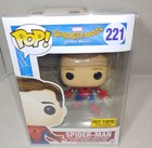 Funko Pop Spider-Man Homecoming Unmasked #221 Hot Topic Exclusive w/ protector