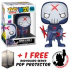 FUNKO POP TEEN TITANS GO ROBIN AS RED X #583 VINYL FIGURE + FREE POP PROTECTOR