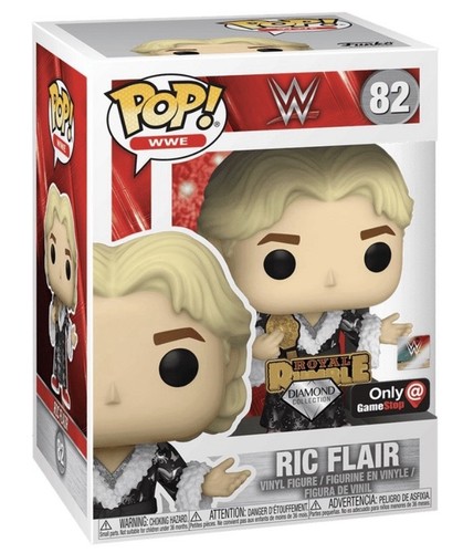 Funko Pop! WWE Ric Flair #82 Diamond GameStop Exclusive Vinyl Figure Vaulted