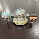 Funko Pop! Rides: Rick and Morty Rick's Ship #34 Rick #112 Morty #113 no Boxes🔥