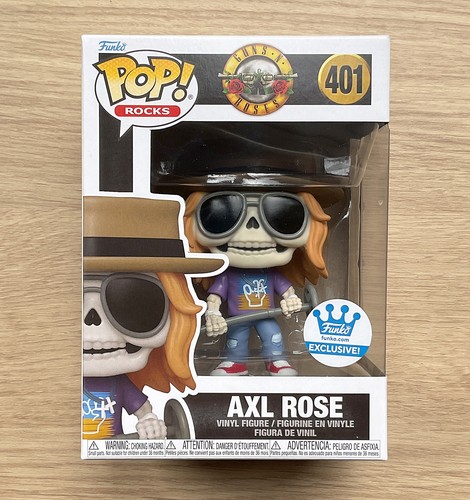 Funko Pop Rocks Guns N Roses Axl Rose Skeleton #401 + Free Protector