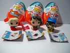 3 Kinder Joy Funko Pop DC Collectible Mini Figure SUPERGIRL BATGIRL WONDER WOMAN
